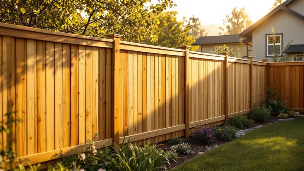 Professional wood privacy fence installation in Salt Lake City - backyard privacy