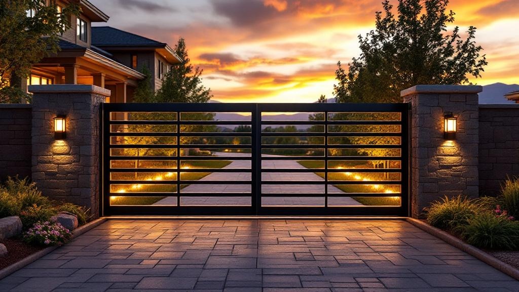 Salt Lake City driveway gate contractor - quality aluminum work