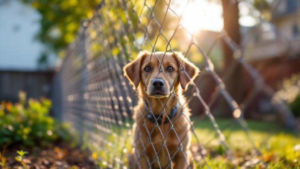 Professional chain link fence installation in Atlanta - backyard pet containment