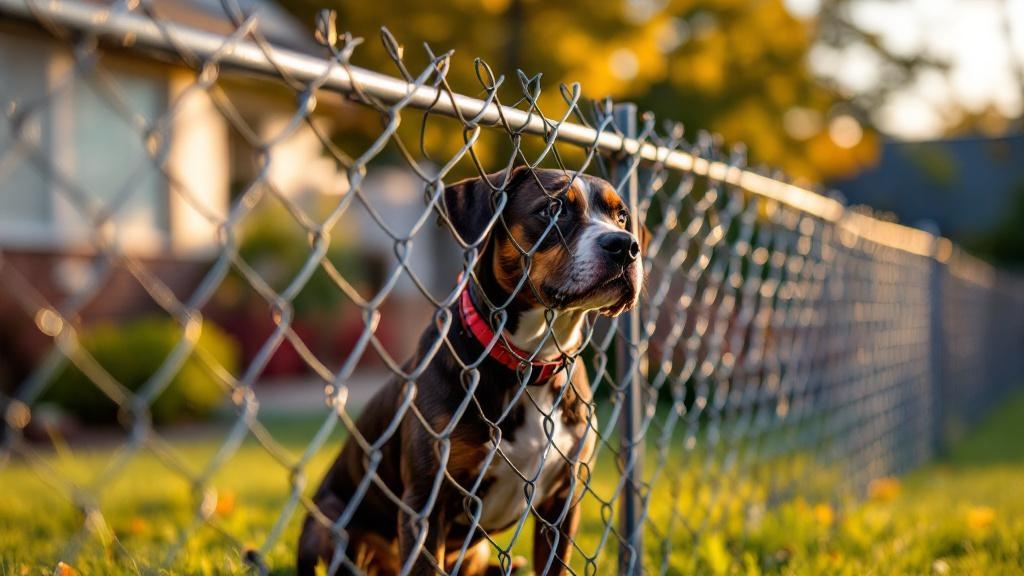 Professional chain link fence installation in Nashville - backyard pet containment