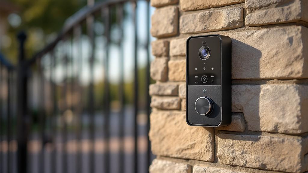 modern access control gate access control - professional installation by fence contractor in Austin, Texas