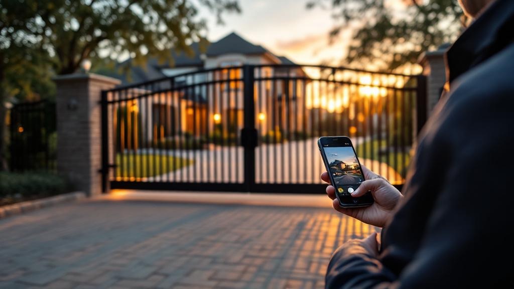 Professional automatic gate installation in Dallas - secure vehicle access