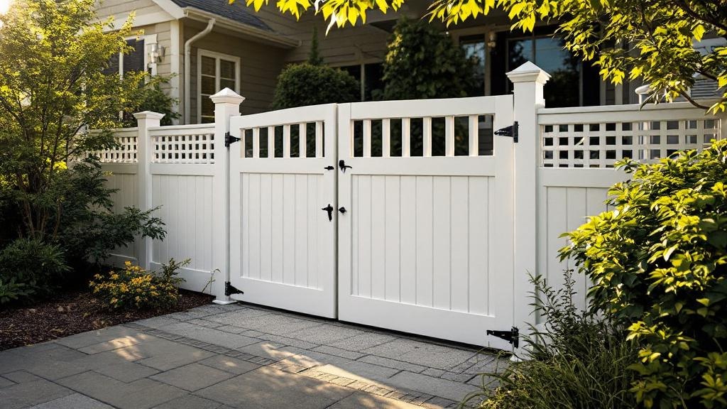vinyl lattice accent - professional installation by fence contractor in Raleigh, North Carolina