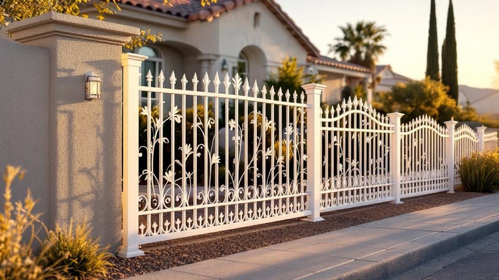 aluminum aluminum fence for property boundary in Nevada