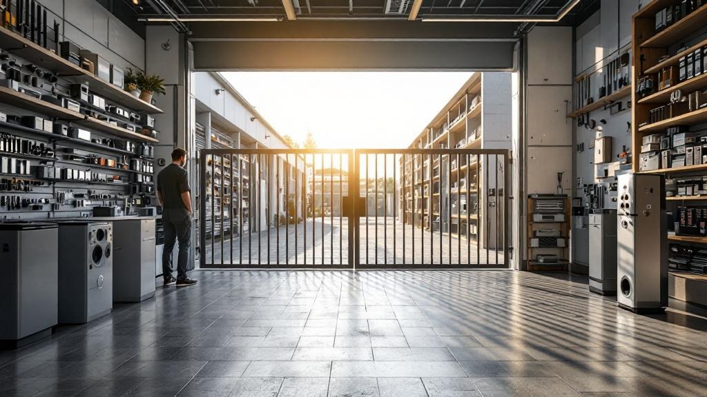 gate operator systems materials display - professional installation by fence contractor in Portland, Oregon
