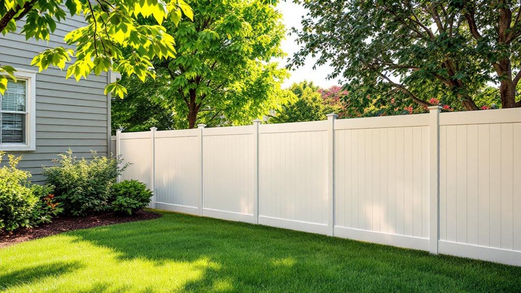 vinyl full privacy - 6-foot installation by fence contractor in Denver, Colorado
