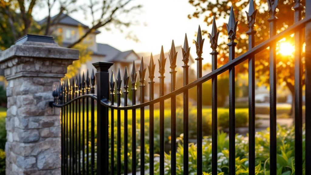 Salt Lake City aluminum fence contractor - quality aluminum work