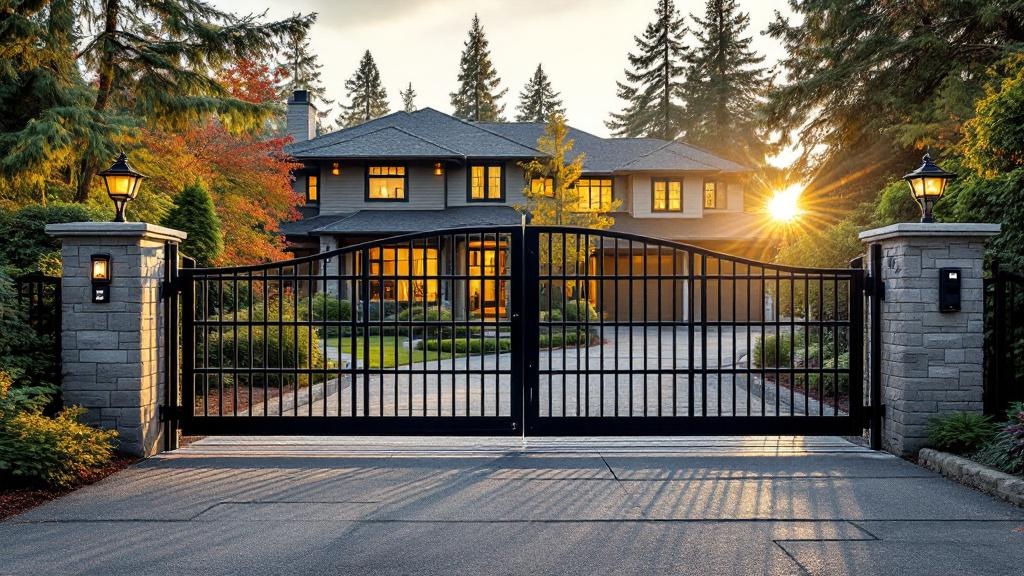 aluminum automatic gate for secure vehicle access in Washington