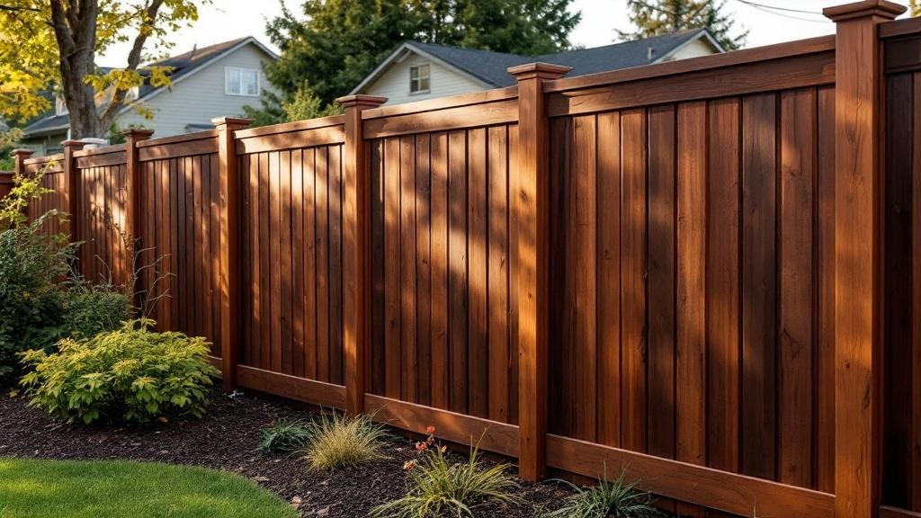 Professional wood privacy fence installation in Portland - backyard privacy