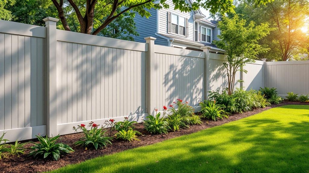 vinyl vinyl fence for low-maintenance boundary in North Carolina