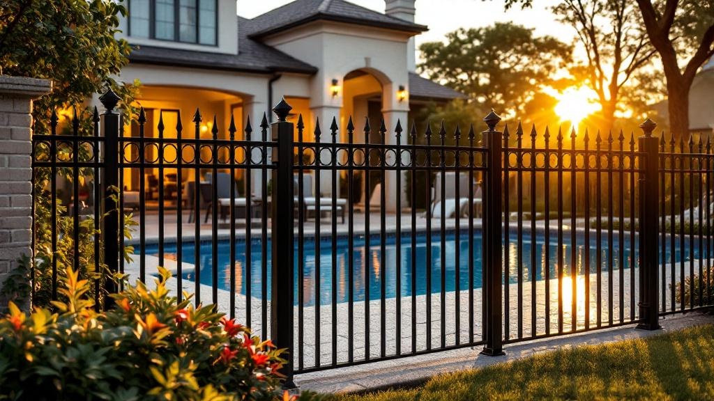 aluminum aluminum fence for pool enclosure in Texas