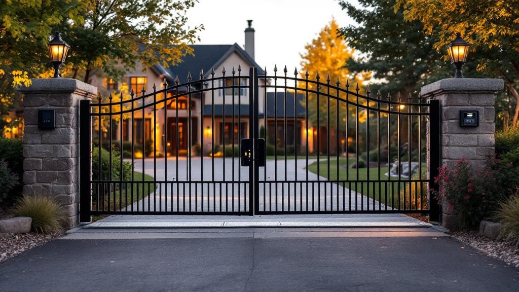 iron automatic gate - professional installation by fence contractor in Denver, Colorado
