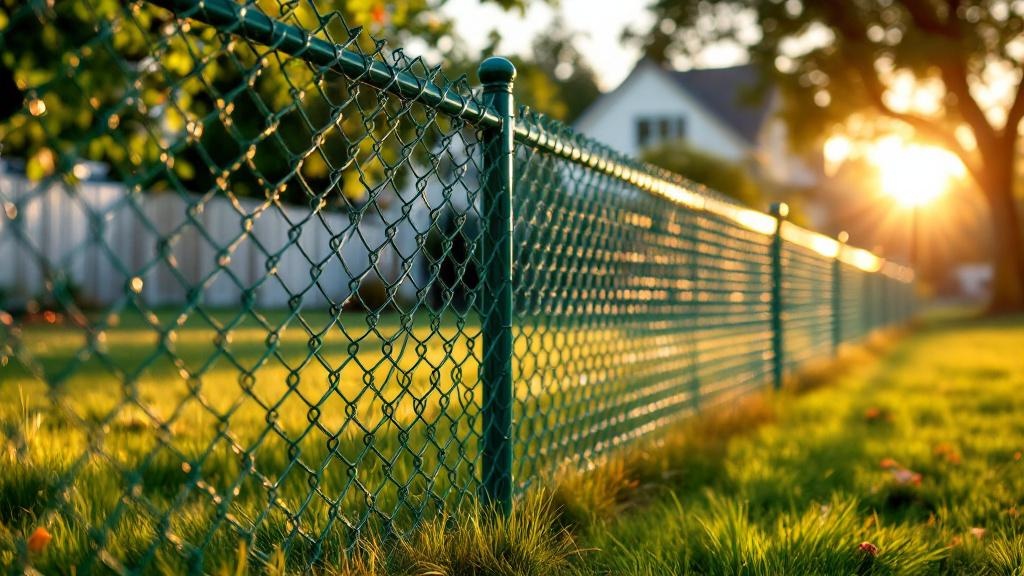 Professional chain link fence installation in Seattle - property boundary