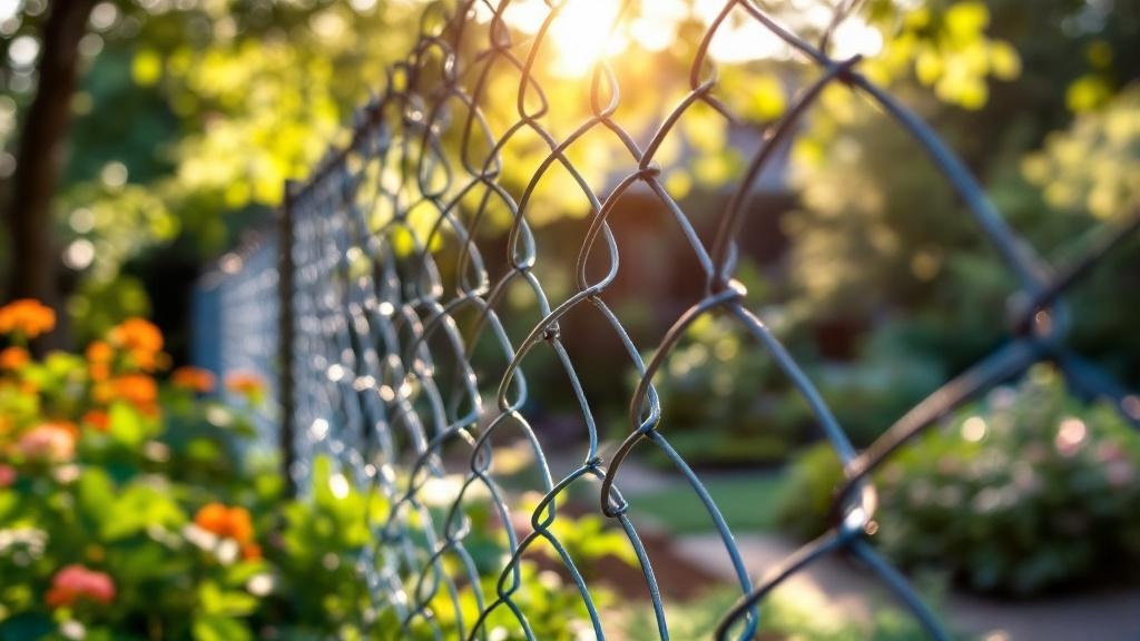 galvanized chain link diamond mesh - 6-foot installation by fence contractor in Raleigh, North Carolina