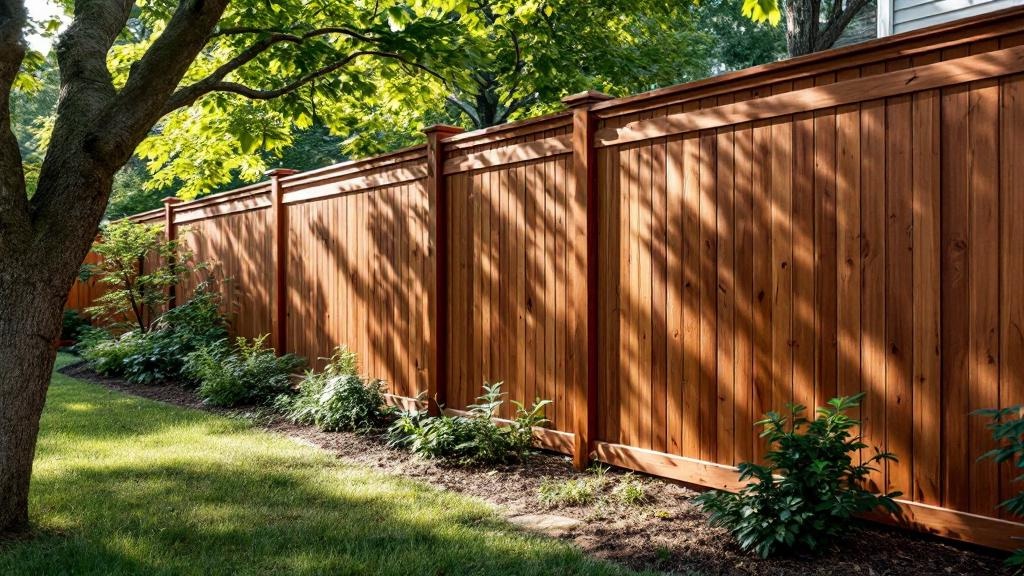Western Red Cedar flat-top - 8-foot installation by fence contractor in Charlotte, North Carolina