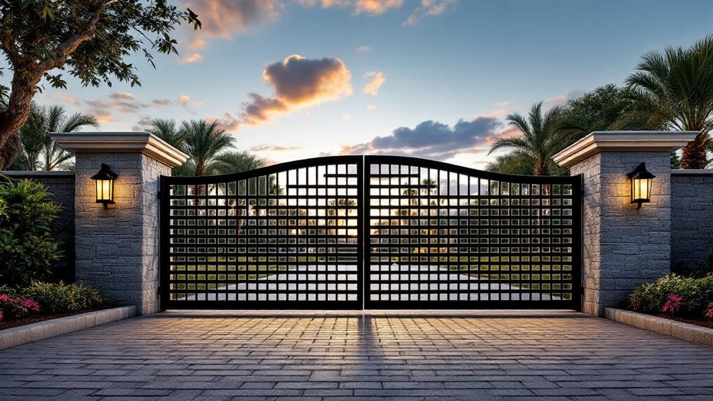 Tampa driveway gate contractor - quality steel work