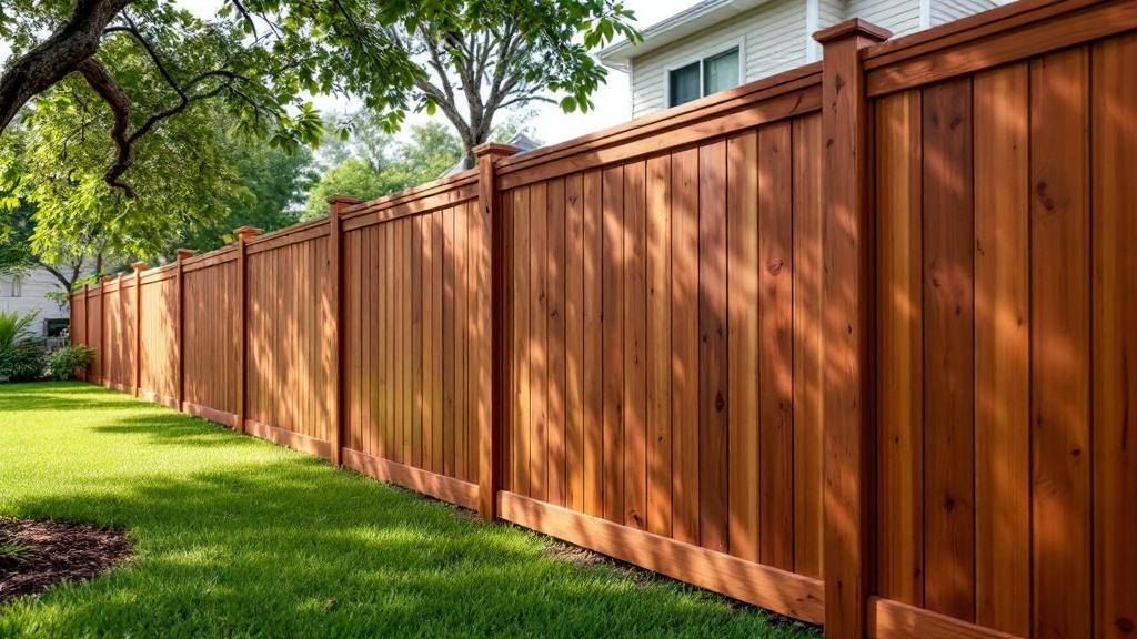 Professional wood privacy fence installation in Miami - backyard privacy
