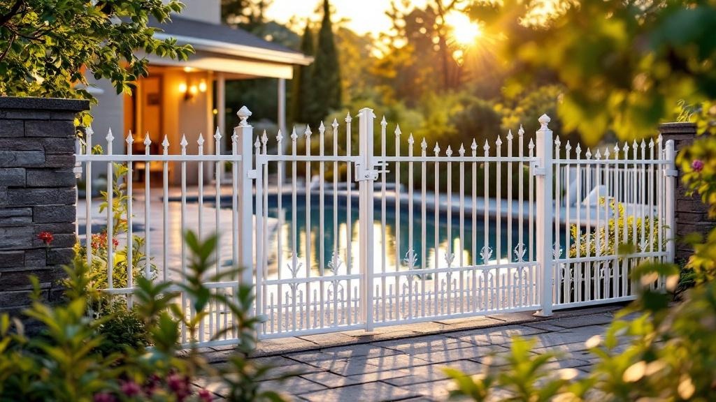 aluminum aluminum fence for pool enclosure in Oregon
