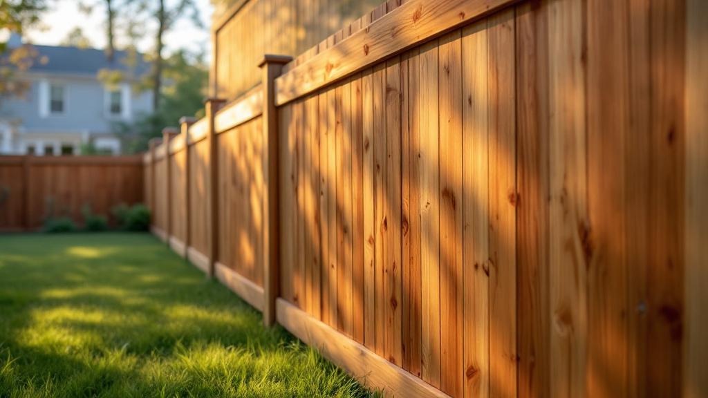 Pressure-Treated Pine board-on-board - 8-foot installation by fence contractor in Charlotte, North Carolina