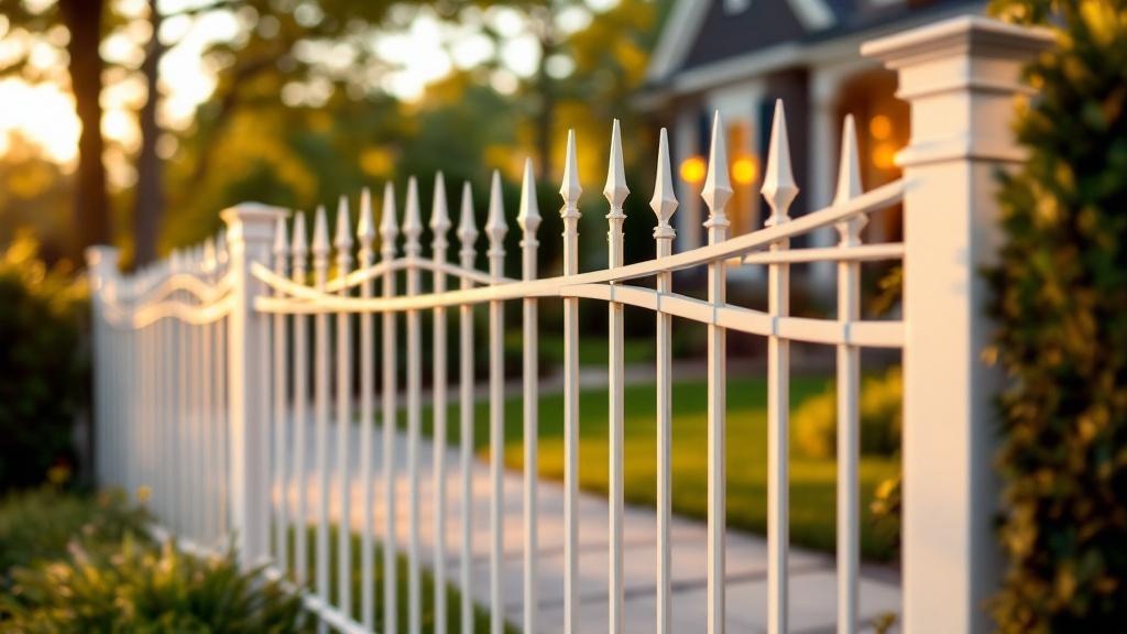 aluminum aluminum fence for property boundary in Georgia