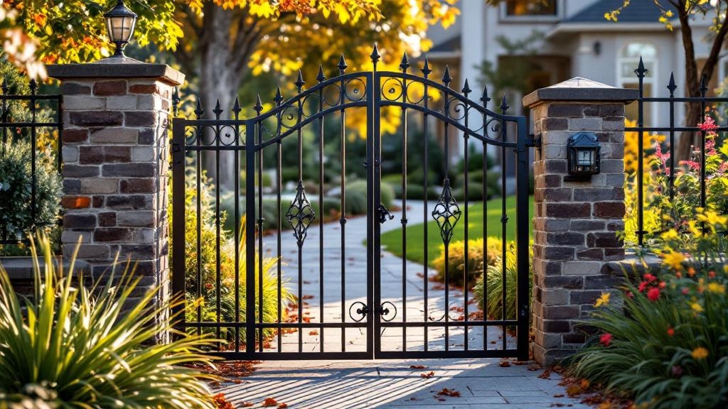 wrought iron matching fence panel - professional installation by fence contractor in Denver, Colorado
