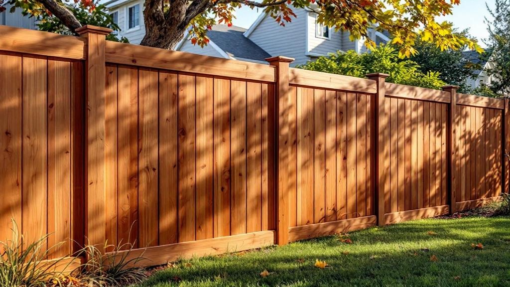 Professional wood privacy fence installation in San Diego - backyard privacy