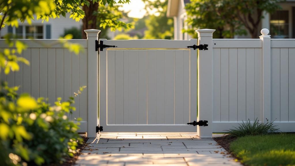 vinyl walk gate for side yard access in Texas