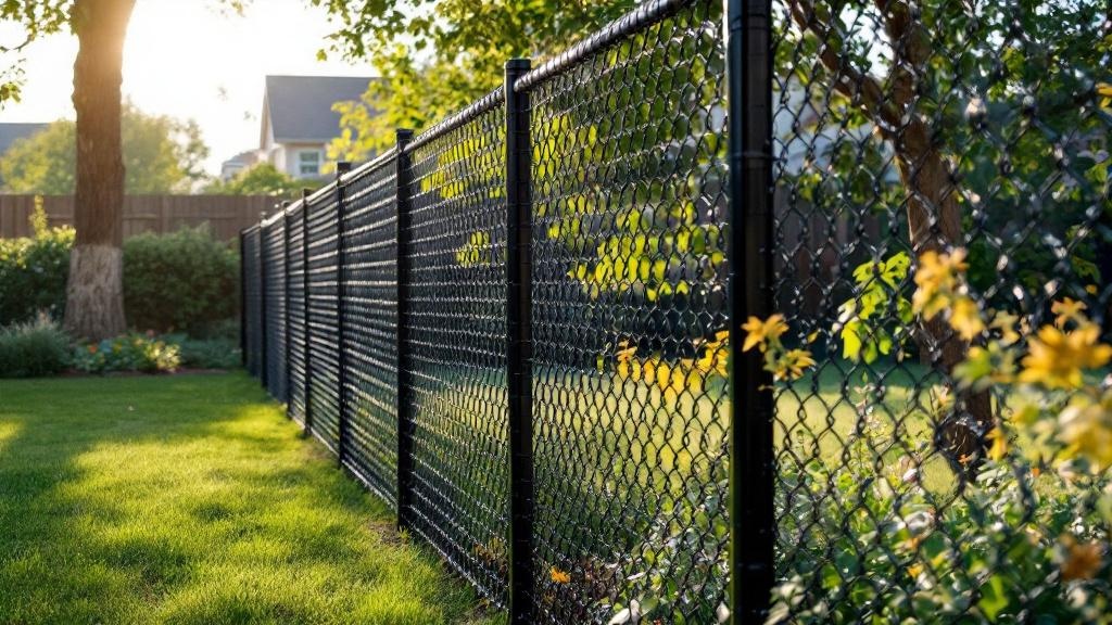 Professional chain link fence installation in Denver - garden protection