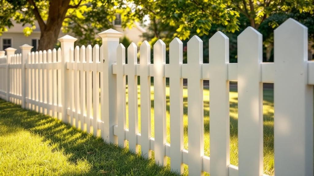 vinyl picket - 4-foot installation by fence contractor in Nashville, Tennessee