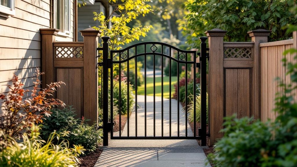 aluminum matching fence panel - professional installation by fence contractor in Seattle, Washington