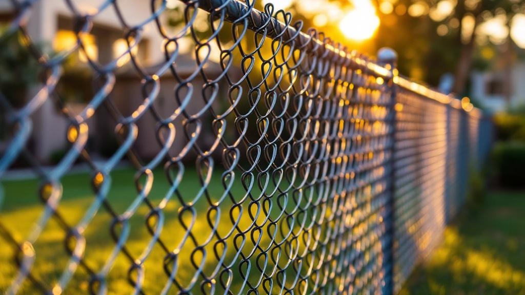galvanized chain link diamond mesh - 4-foot installation by fence contractor in Tampa, Florida