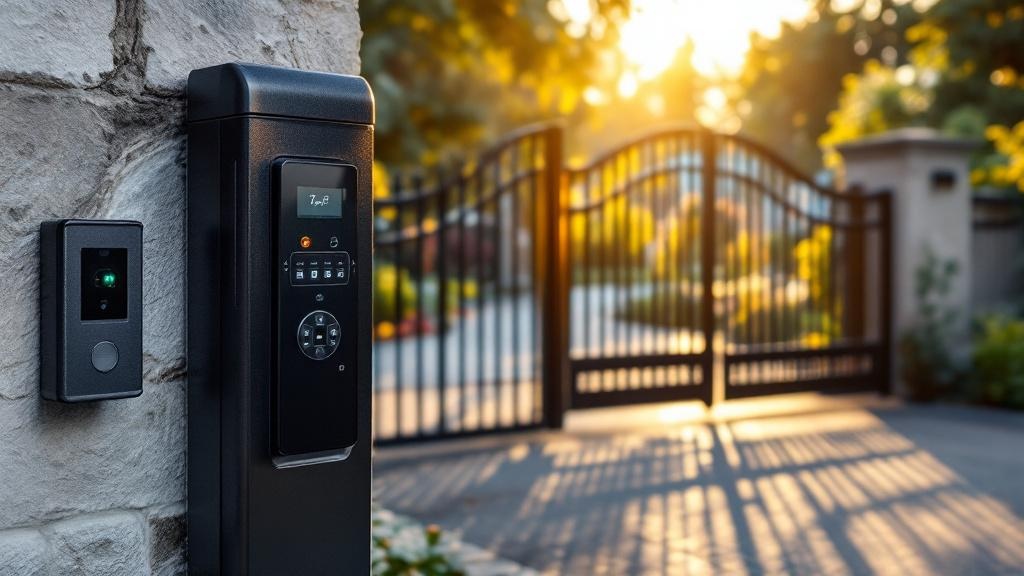 aluminum automatic gate - professional installation by fence contractor in Seattle, Washington