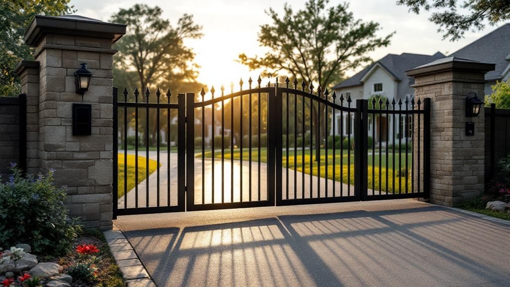 Professional automatic gate installation in Dallas - secure vehicle access