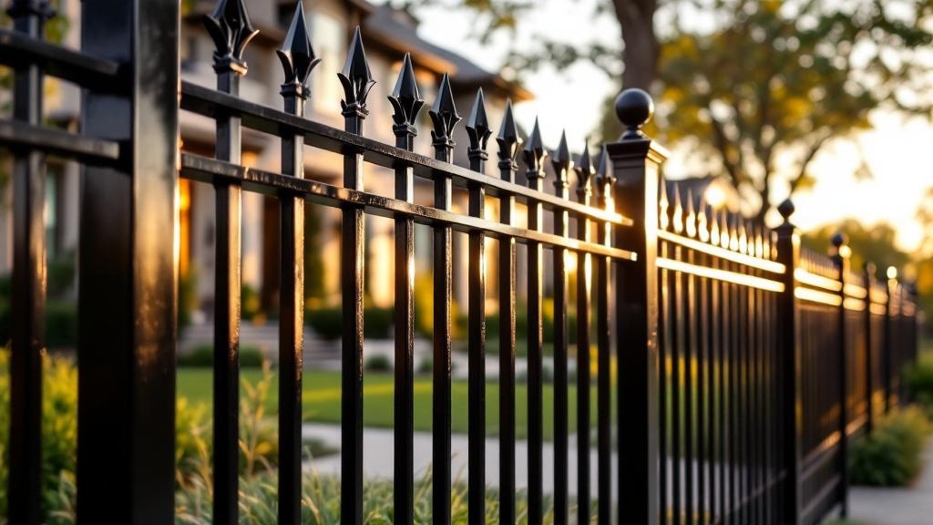 aluminum flat-top - 4-foot installation by fence contractor in Dallas, Texas