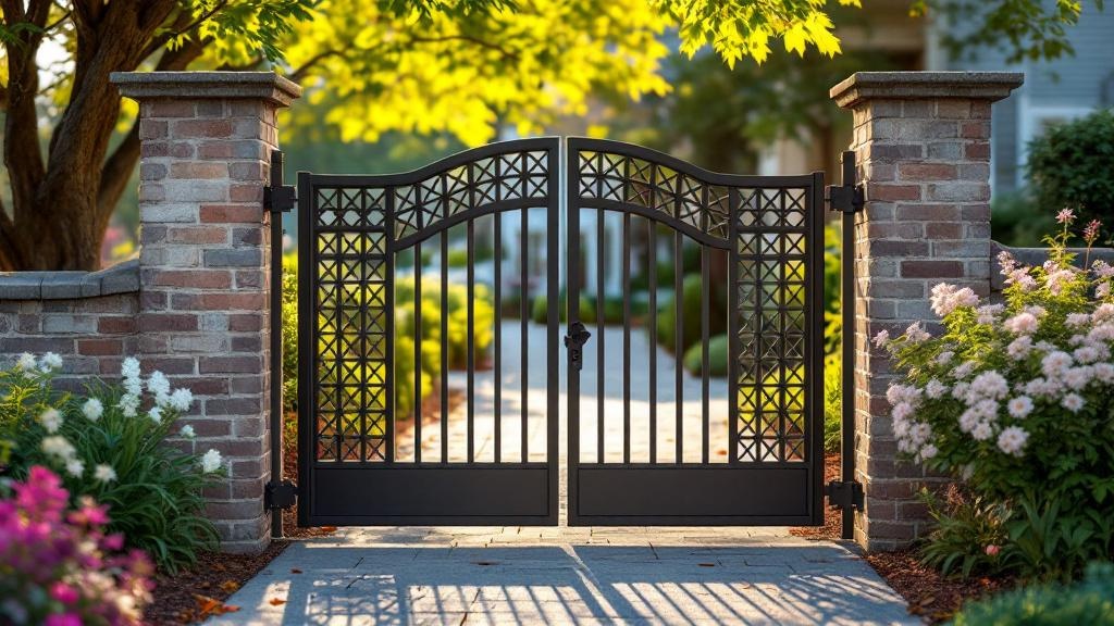 aluminum lattice accent - professional installation by fence contractor in Nashville, Tennessee