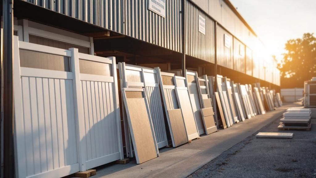vinyl fence panels materials display - professional installation by fence contractor in Phoenix, Arizona
