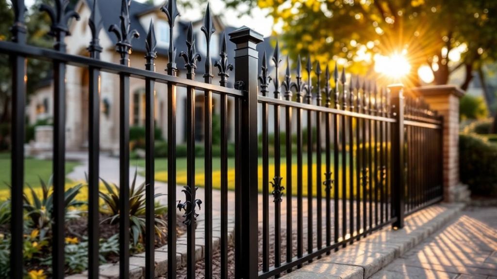 aluminum spear-top - 5-foot installation by fence contractor in Dallas, Texas