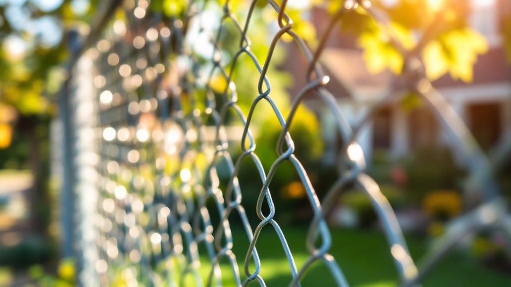 Chain Link Fence Backyard - Professional installation