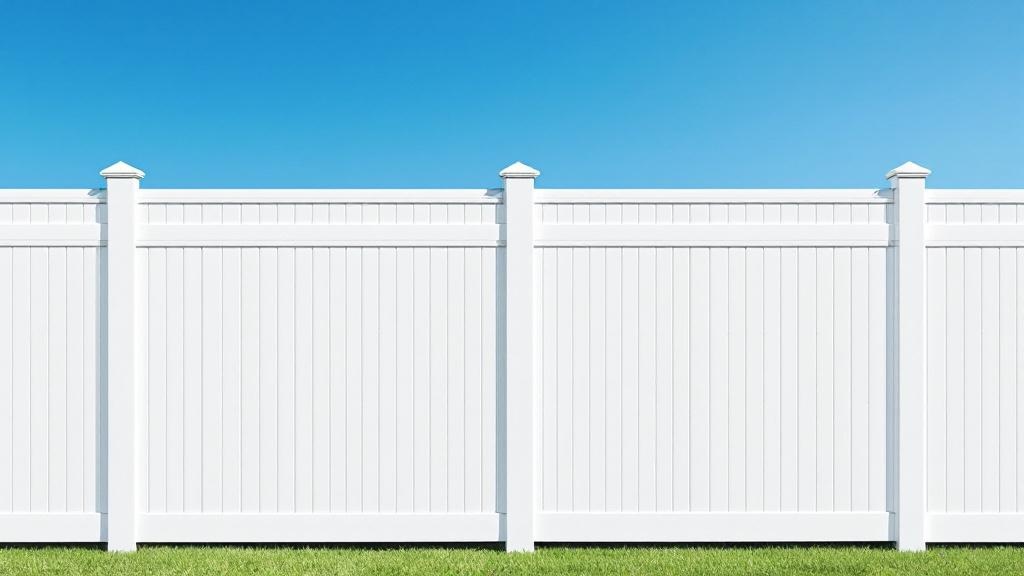 White Vinyl Fence - Professional installation
