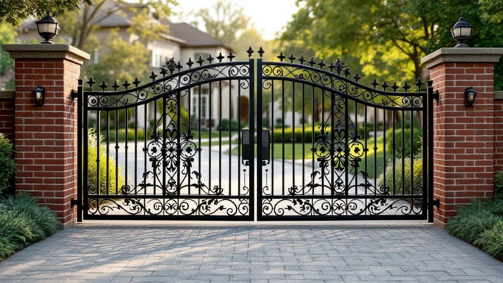 Aluminum Driveway Gate - Professional installation
