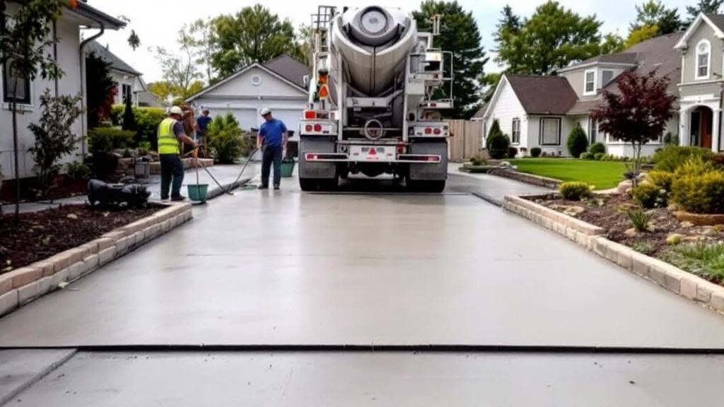 Concrete Driveway Pour - Professional Driveways by Concrete & Masonry contractors