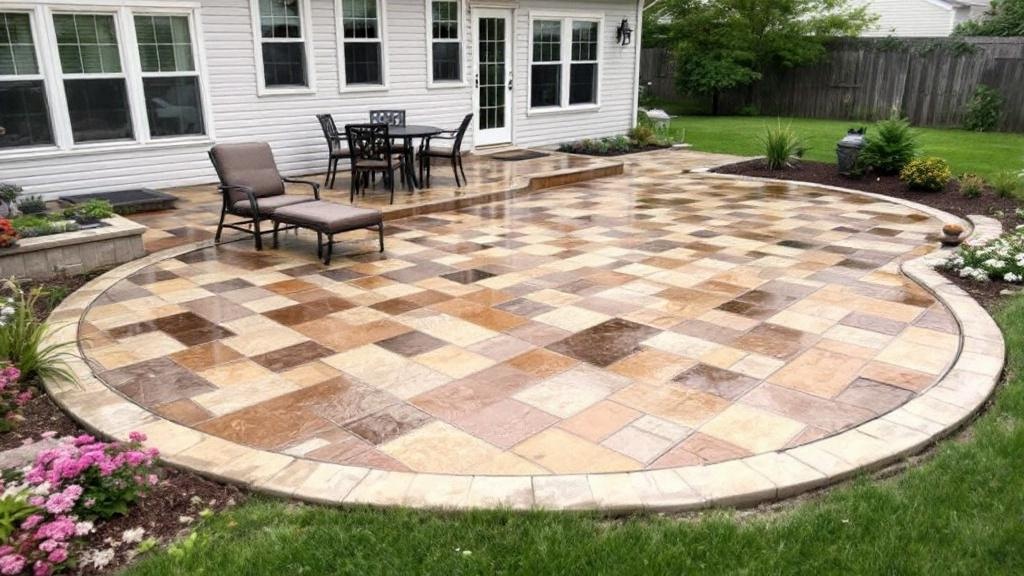 Stamped Concrete Patio - Professional Patios by Concrete & Masonry contractors