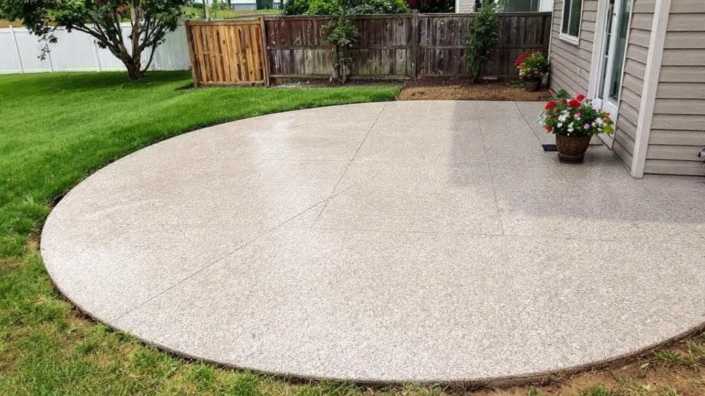 Broom Finish Concrete Patio - Professional Patios by Concrete & Masonry contractors