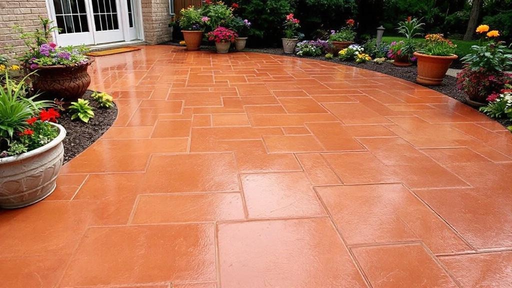 Colored Concrete Patio - Professional Patios by Concrete & Masonry contractors