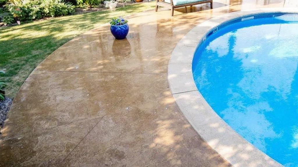 Pool Deck Concrete - Professional Patios by Concrete & Masonry contractors