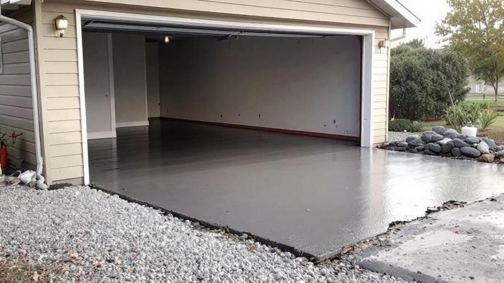 Concrete Garage Floor - Professional Foundations by Concrete & Masonry contractors