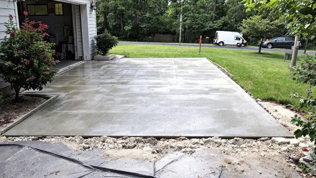Concrete Apron Extension - Professional Driveways by Concrete & Masonry contractors