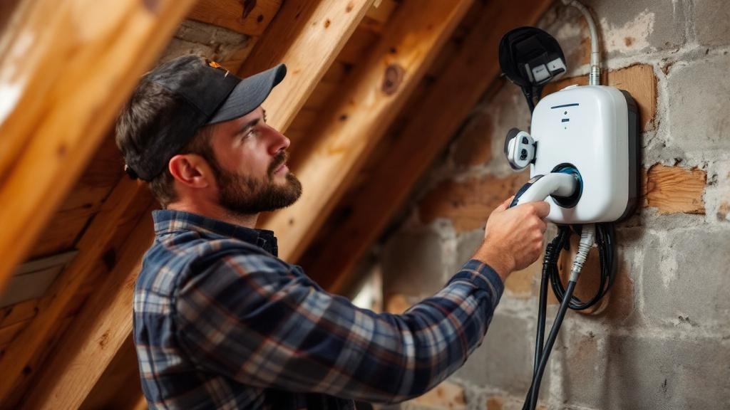 Electrician Running EV Circuit - Professional EV Charging by Electrical contractors