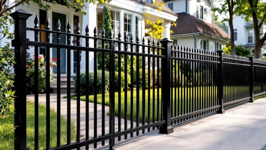 Black Aluminum Fence - Residential - Professional Aluminum Fence by Fencing & Gates contractors