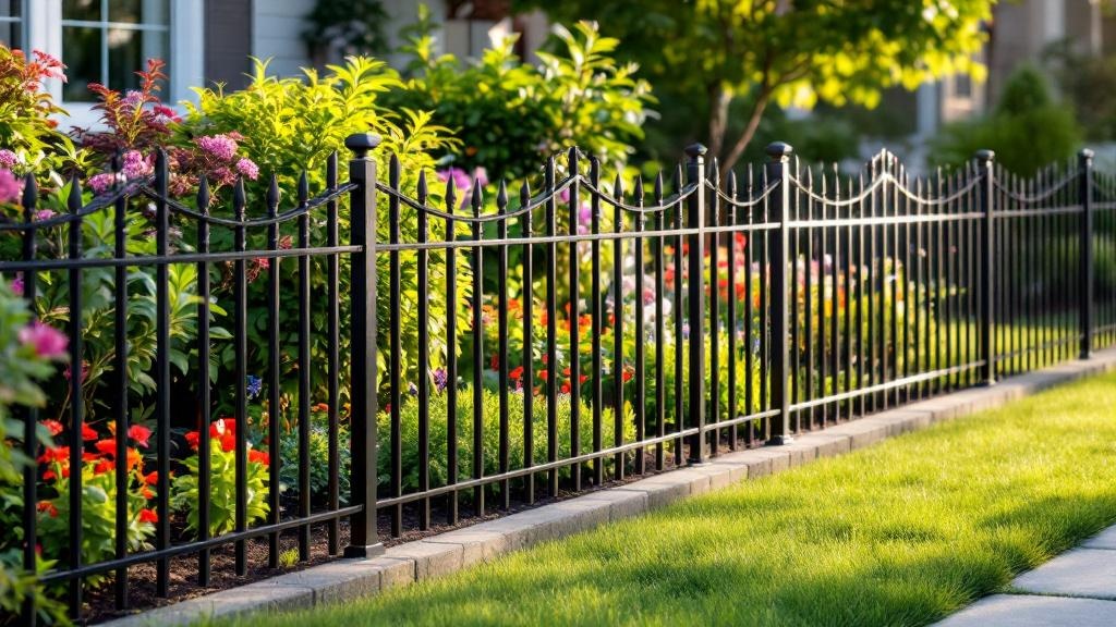 Custom Aluminum Garden Border Fence - Professional Aluminum Fence by Fencing & Gates contractors